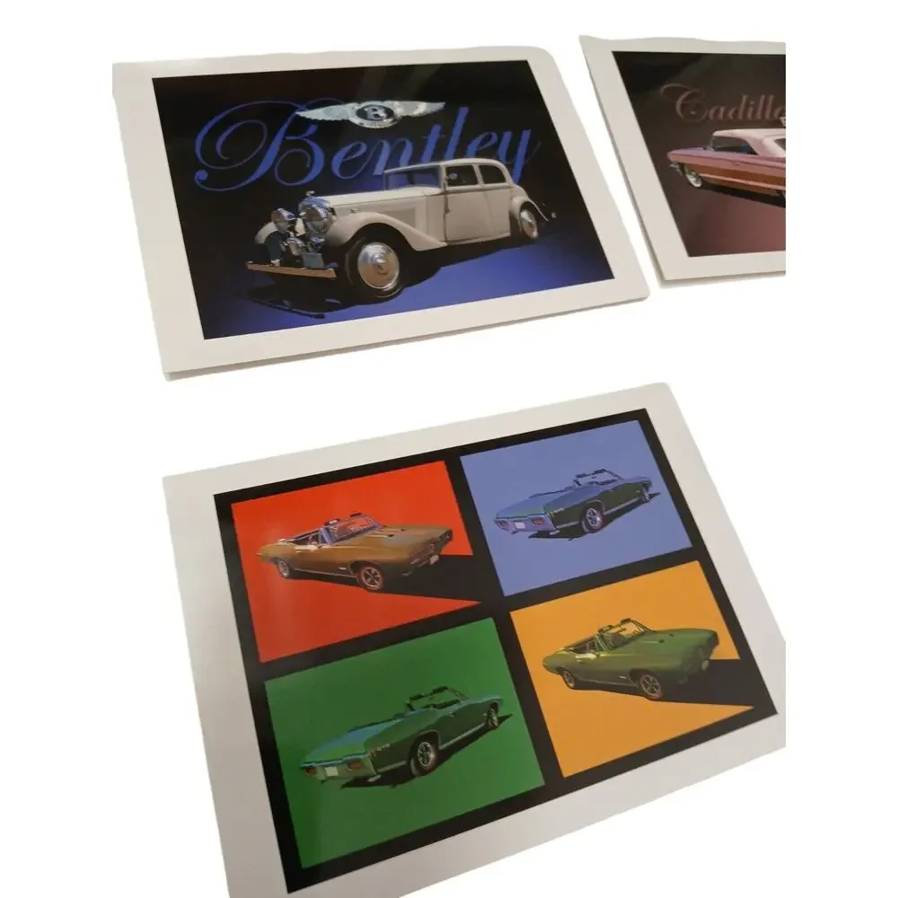 8‎ Luxury Cars GREETING CARDS FEATURING Porsche & Rolls Royce Blank w Envelopes